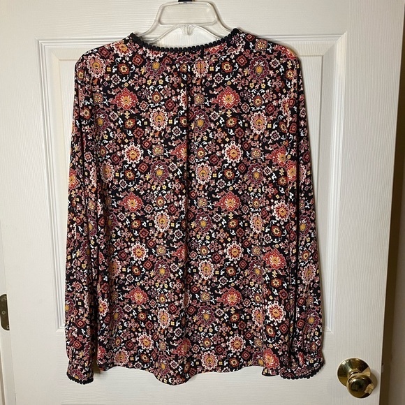 LOFT Print Multicolor Women’s Blouse - Picture 3 of 10